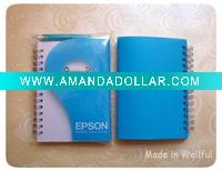 Wholesale PP Cover Spiral Notebook with Pen (WF-9033)