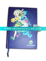 Wholesale hard cover notebook with metal lock