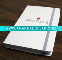 Wholesale Hardbound Notebook with elastic band closure
