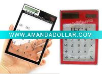 Wholesale Transparent Touch Screen Pocket Electronic Mini Calculator