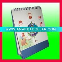 Printed desk calendar