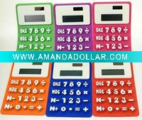 Foldable high quality silicone calculator for office