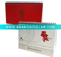 Wholesale standing up 2012 spiral paper calendar