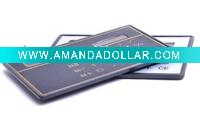 Black mini Solar Power Pocket Calculator