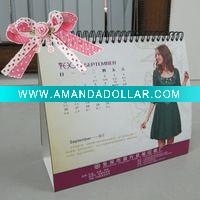Elegant paper table calendar