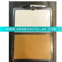 Mini half whiteboard and half cork board