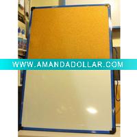 Wholesale half whiteboard and half cork board