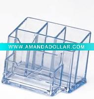 Transparent desk organizer