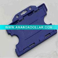 clear horizontal abs hard plastic id holder