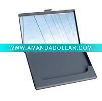 Wholesale Aluminium business card holder with mirror
