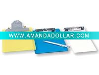 Wholesale PP plastic ps writting board,writting pad,pp ruler