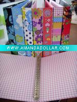 Wholesale A4 23-O metal ring binders with summer design