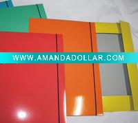 Wholesale paper file(Elastic closure folder,yellow,red,green,blue,orange)