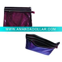Wholesale nonwoven zipper file bag/pvc zipper document bag