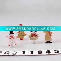 Wholesale Christmas decoration wodden clip