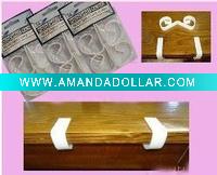 Wholesale Tablecloth clip 2pcs plastic material wood colour