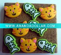 Wholesale PVC 2D lovely Push Pin