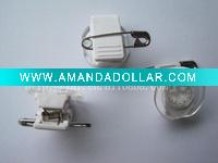 Wholesale White plastic ID Rotating clip