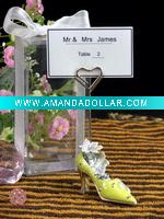 Wholesale Polyresin High-heeled shoes card holder(G)
