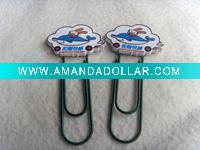Wholesale Soft PVC Paper Clip Bookmark