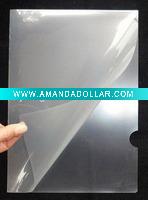 Wholesale transparent pp L shape file folder