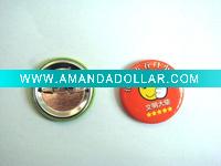 promotional tin button badge