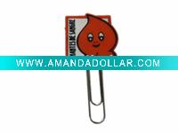 Wholesale soft PVC cute bookmarks QJ