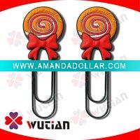 Wholesale WT-BM-0013 Lovely Fashion Soft PVC Paper Clip
