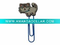 Wholesale hot-selling soft PVC cat paper clip QJ
