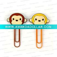 Wholesale Animal MONKEY PAPER CLIP BOOKMARK