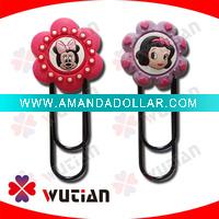 Wholesale WT-BM-0020 Promotional Fashion Flower Soft PVC Clip
