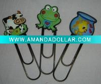 custom 3d soft PVC promotion bookmark