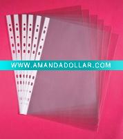 Transparent 11 hole sheet protector