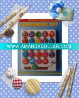 Push pins stationery set