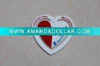 plastic heart paper clip