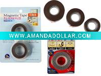 Flexible magnetic/adhesive tape