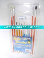 Wholesale colorful wooden handle brush sets