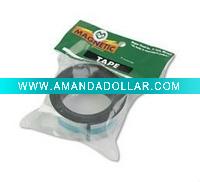 Flexible magnetic/adhesive tape