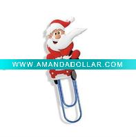 Wholesale Christmas gift metal paperclips bookmarks