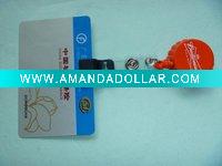 Wholesale Can clamped bank card colored plastic card clip