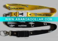 silk printing lanyard/woven lanyard/polyeater lanyard