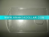 Wholesale plastic punch ertical badge id card holder