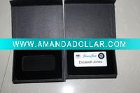 Wholesale silver personal name badge holder with giftbox
