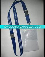 Wholesale Simple PVC card holder with neck rope