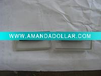 Wholesale silver re-usable name badge holder with magnet clip