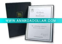 leatherette certificate holder