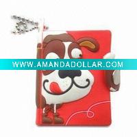 Lovely dog soft pvc notebook cover
