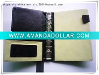 ligth green A5 pu leather notebook cover