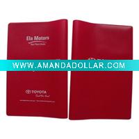 Soft PVC Book Cover for Motor Vehicle Manual Book
