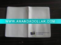 2-fold white PVC License Holder